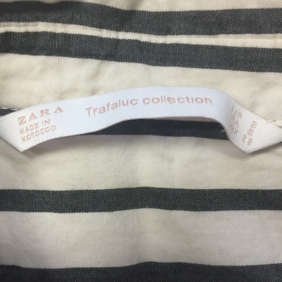 ZARA Trafaluc Collection Striped Button-Up Shirt S - Picture 6 of 10